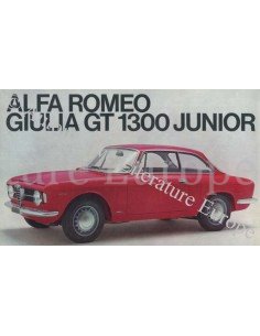 1966 ALFA ROMEO GT 1300 JUNIOR BROCHURE ENGELS