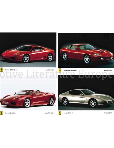 2001 FERRARI KROYMANS AUTO RAI PRESSEMAPPE NIEDERLÄNDISCH