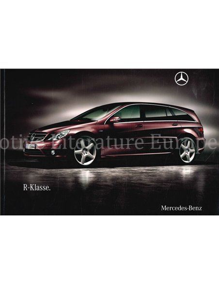 2009 MERCEDES BENZ R CLASS BROCHURE GERMAN