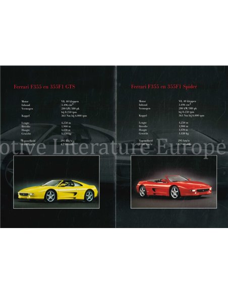 1999 FERRARI KROYMANS AUTO RAI PERSMAP NEDERLANDS