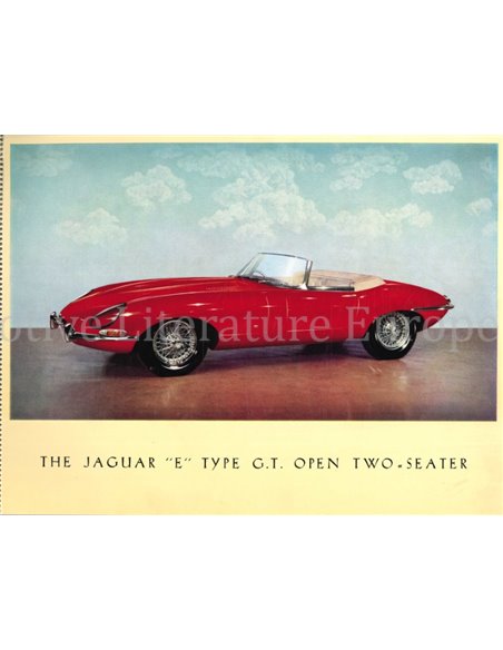 1961 JAGUAR E TYP PROSPEKT ENGLISH