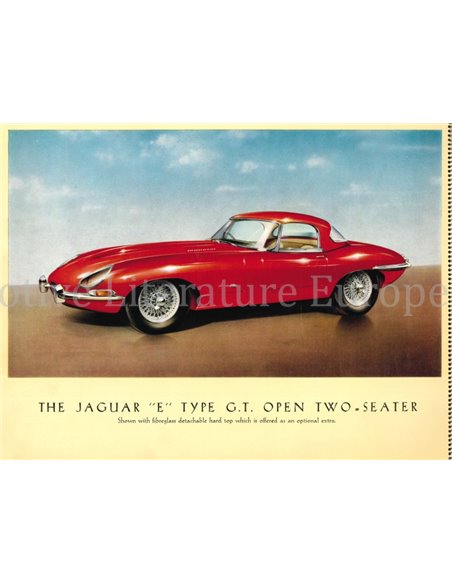 1961 JAGUAR E TYP PROSPEKT ENGLISH