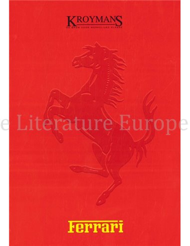2000 FERRARI RANGE BROCHURE KROYMANS