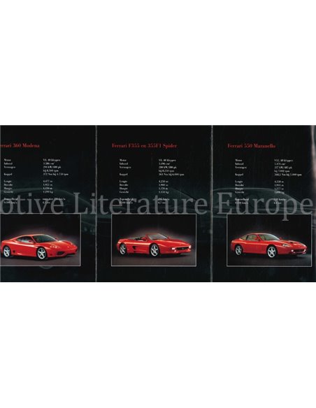 2000 FERRARI PR0GRAMM PROSPEKT KROYMANS