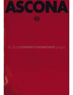 1979 OPEL ASCONA B BROCHURE DUITS