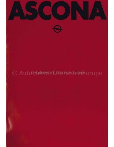 1979 OPEL ASCONA B PROSPEKT DEUTSCH