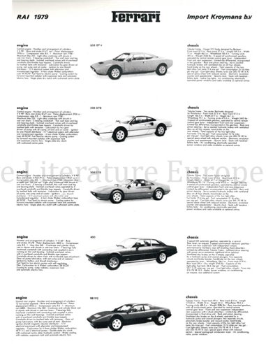 1979 FERRARI RANGE FLYER AUTO RAI KROYMANS