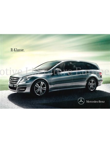 2011 MERCEDES BENZ R KLASSE BROCHURE NEDERLANDS