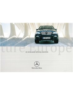 2004 MERCEDES BENZ M KLASSE SPECIAL EDITION PROSPEKT NIEDERLÄNDISCH