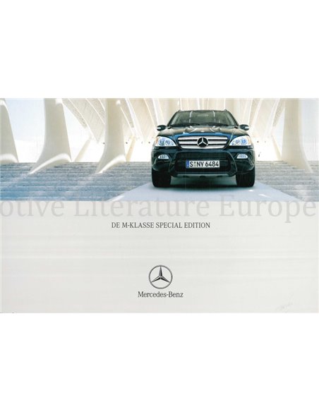 2004 MERCEDES BENZ M KLASSE SPECIAL EDITION BROCHURE NEDERLANDS
