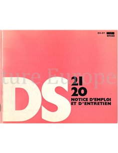 1969 CITROEN DS 20 | DS  21 OWNERS MANUAL FRENCH