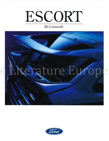 1992 FORD ESCORT RS COSWORTH BROCHURE NEDERLANDS