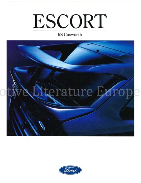 1992 FORD ESCORT RS COSWORTH BROCHURE NEDERLANDS