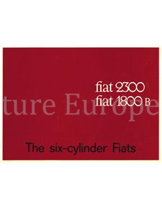 1962 FIAT 1800 B | 2300 PROSPEKT ENGLISCH