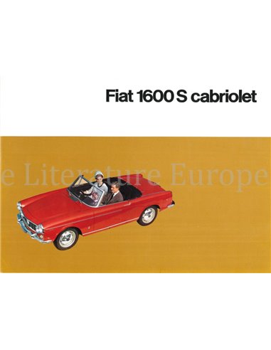 1964 FIAT 1600S CONVERTIBLE BROCHURE GERMAN