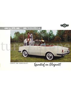 1962 GLAS S1004 COUPE | CABRIOLET BROCHURE NEDERLANDS