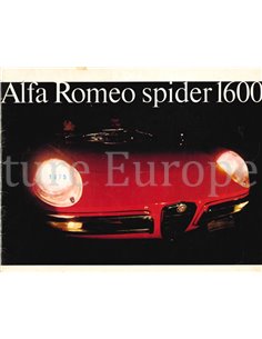 1966 ALFA ROMEO SPIDER 1600 BROCHURE FRENCH