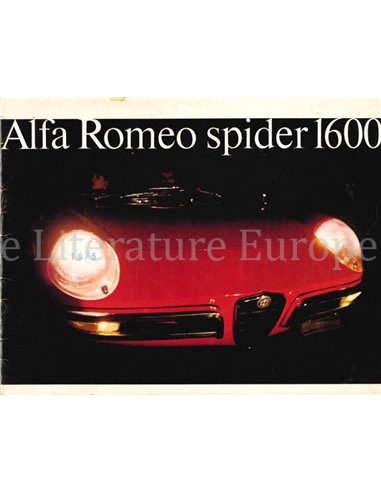 1966 ALFA ROMEO SPIDER 1600 PROSPEKT FRANZÖSISCH