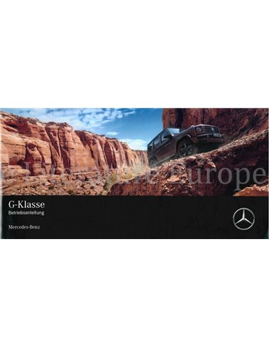 2019 MERCEDES BENZ G CLASS OWNERS MANUAL GERMAN