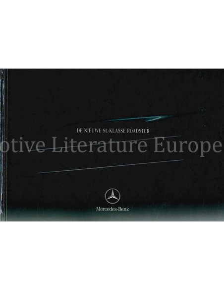 2001 MERCEDES BENZ SL KLASSE HARDCOVER BROCHURE NEDERLANDS