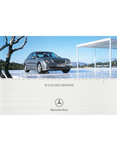 2005 MERCEDES BENZ E KLASSE SEDAN BROCHURE NEDERLANDS