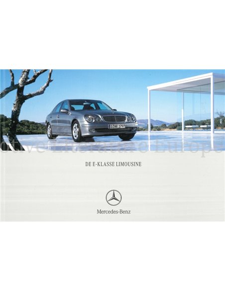2005 MERCEDES BENZ E KLASSE SEDAN BROCHURE NEDERLANDS