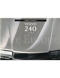 1993 VOLVO 240 OWNERS MANUAL ENGLISH