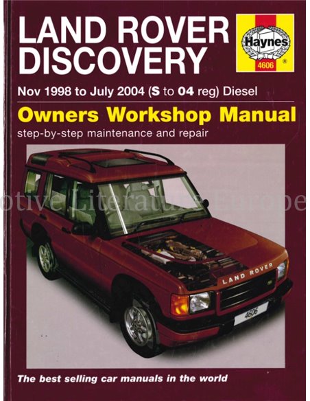 1998 - 2004 LAND ROVER DISCOVERY DIESEL VRAAGBAAK ENGELS
