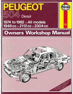 1974 - 1982 PEUGEOT 504 DIESEL REPAIR MANUAL ENGLISH