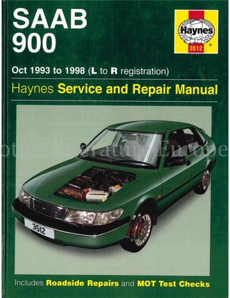 1993 - 1998 SAAB 900 VRAAGBAAK ENGELS