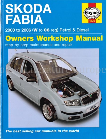 2000 - 2006 SKODA FABIA PETROL | DIESEL REPAIR MANUAL ENGLISH
