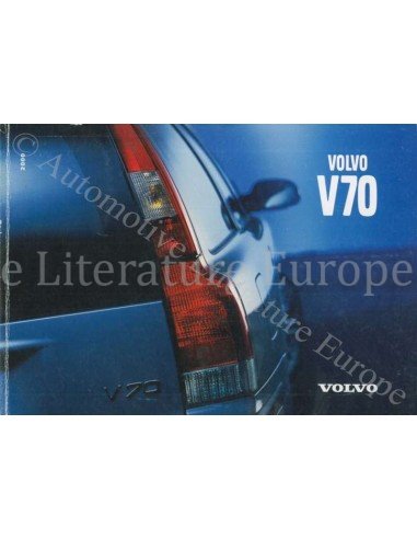 2000 VOLVO V70 INSTRUCTIEBOEKJE NEDERLANDS