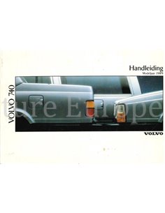 1989 VOLVO 740 OWNERS MANUAL DUTCH