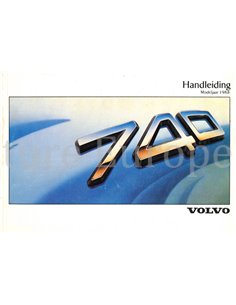 1988 VOLVO 740 INSTRUCTIEBOEKJE NEDERLANDS
