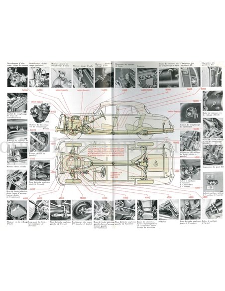 1956 MERCEDES BENZ 220 S OWNERS MANUAL FRENCH