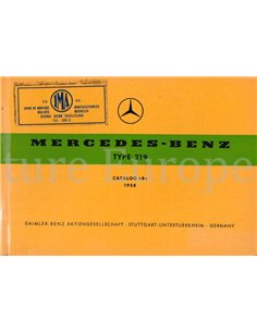 1958 MERCEDES BENZ 219 ONDERDELENHANDBOEK MULTI