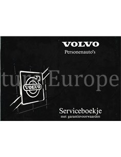 1986 VOLVO 740 GARANTIE & SERVICEBOEKJE NEDERLANDS