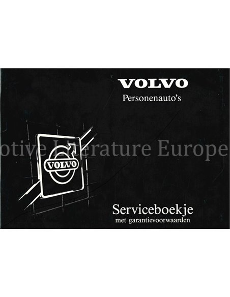 1986 VOLVO 740 WARRANTY & MAINTENANCE MANUAL DUTCH