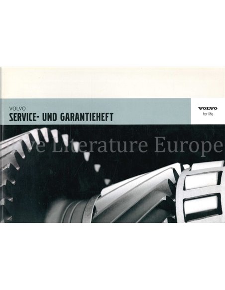 2005 VOLVO GARANTIE & SERVICEBOEKJE DUITS