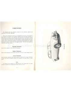1968 JAGUAR 240 INSTRUCTIEBOEK ENGELS 2