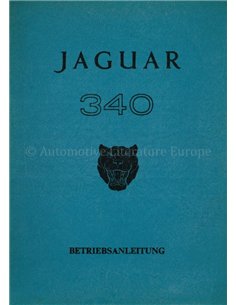 1968 JAGUAR 340 INSTRUCTIEBOEKJE DUITS