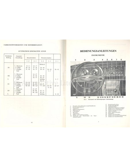 1968 JAGUAR 340 OWNERS MANUAL GERMAN
