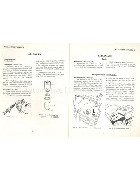 1968 JAGUAR 340 OWNERS MANUAL GERMAN