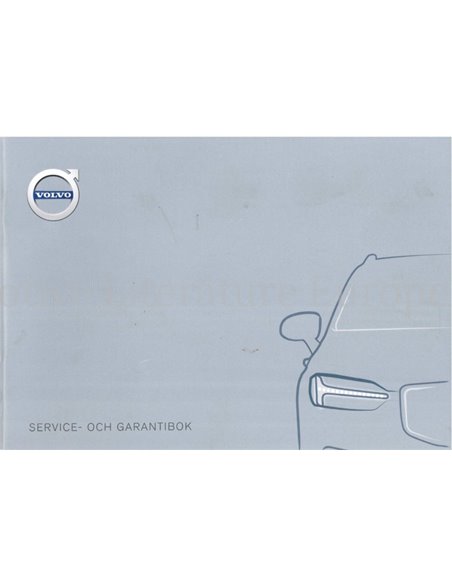 2018 VOLVO XC60 WARRANTY & MAINTENANCE MANUAL SWEDISH