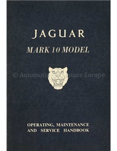 1962 JAGUAR MARK 10 OWNERS MANUAL ENGLISH