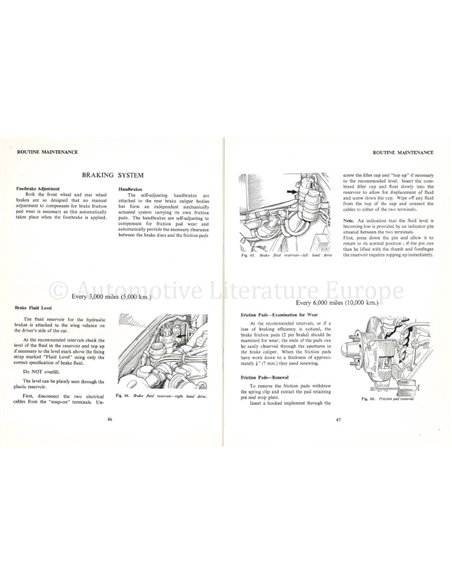 1963 JAGUAR 3.4 | 3.8 "S" BETRIEBSANLEITUNG ENGLISCH