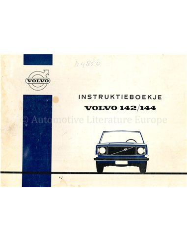 1971 VOLVO 142 | 144 INSTRUCTIEBOEKJE NEDERLANDS