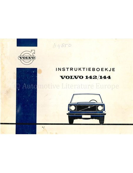 1971 VOLVO 142 | 144 INSTRUCTIEBOEKJE NEDERLANDS