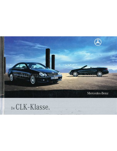2008 MERCEDES BENZ CLK CLASS HARDBACK BROCHURE DUTCH
