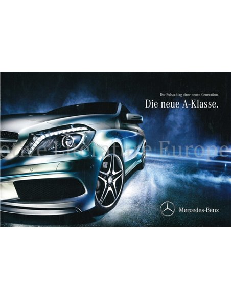 2012 MERCEDES BENZ A KLASSE BROCHURE DUITS